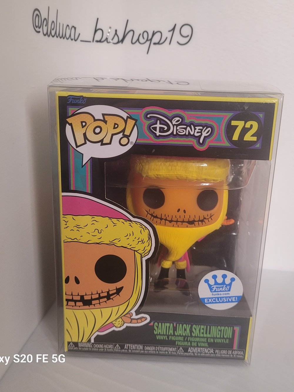 Funko Pop! Disney #72 Santa Jack Skellington Black Light